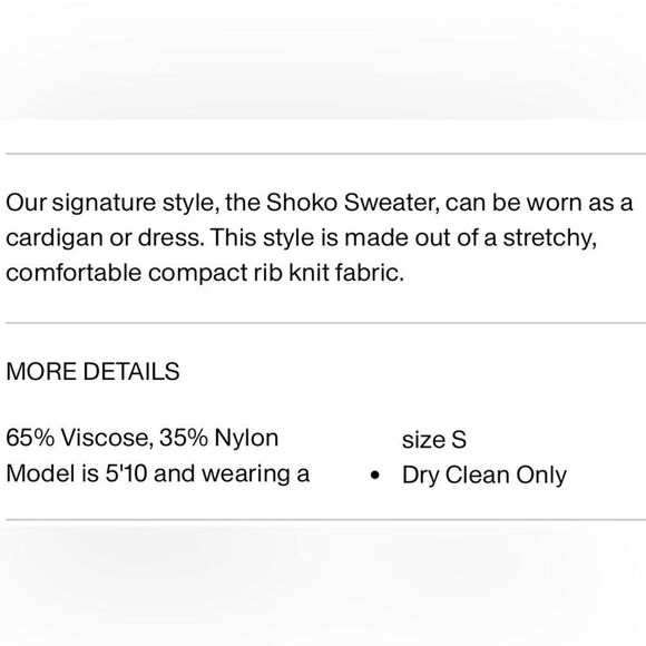 STAUD Shoko Sweater Dress XS - Picture 6 of 10